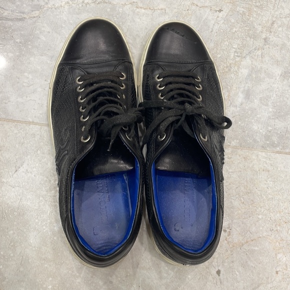 Billionaire Couture Men's Black Calf Leather Laced-up Sneakers - EU 43 - Picture 3 of 11